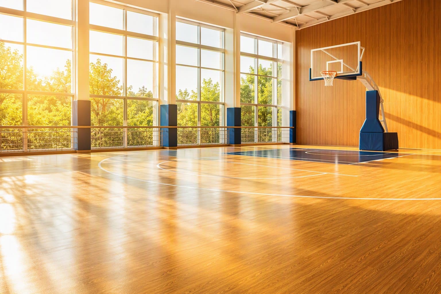 Basketball court - illustration, Jake Team LLC