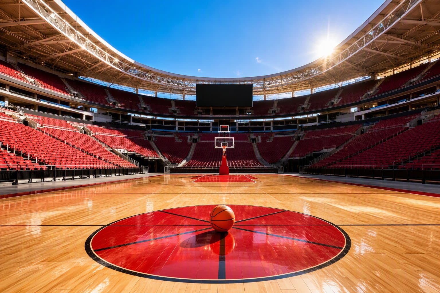 Empty Basketball Court - illustration, Jake Team LLC