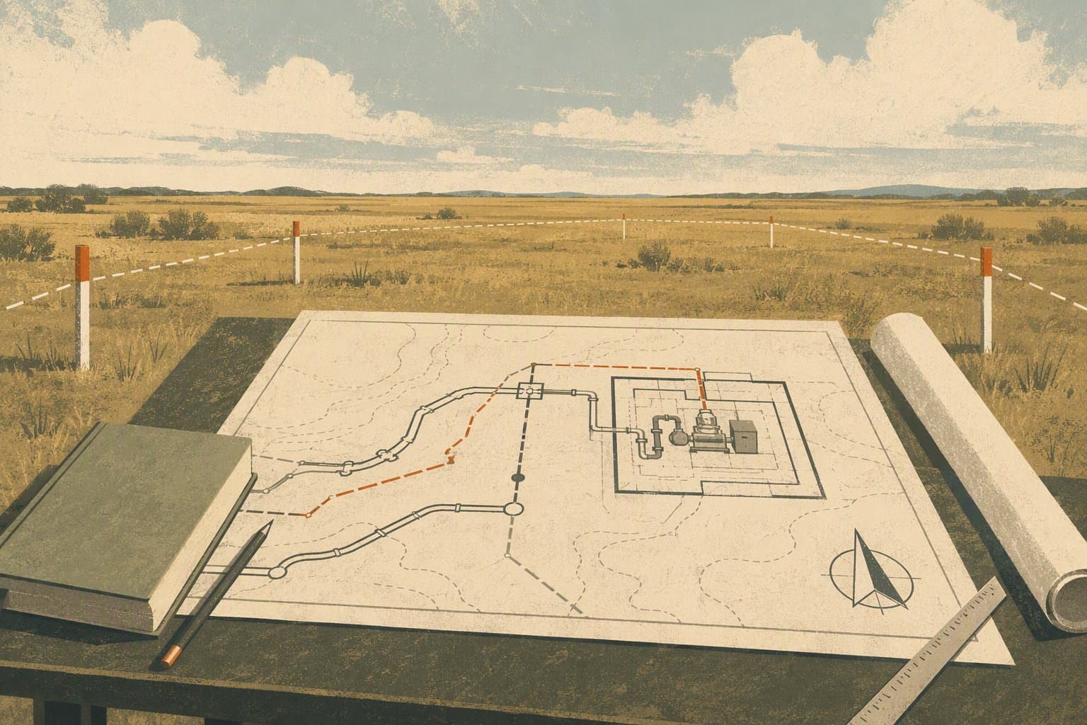 Lavon Lake infrastructure proposal - illustration, Jake Team LLC