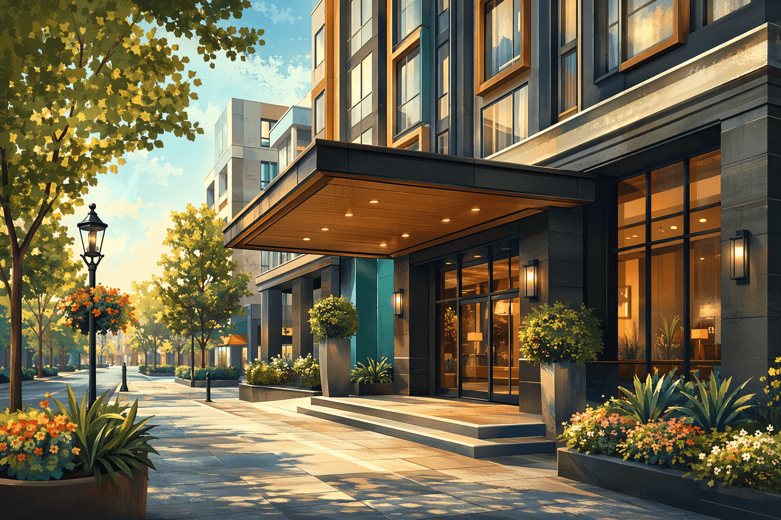 New hotel opening - illustration, Jake Team LLC