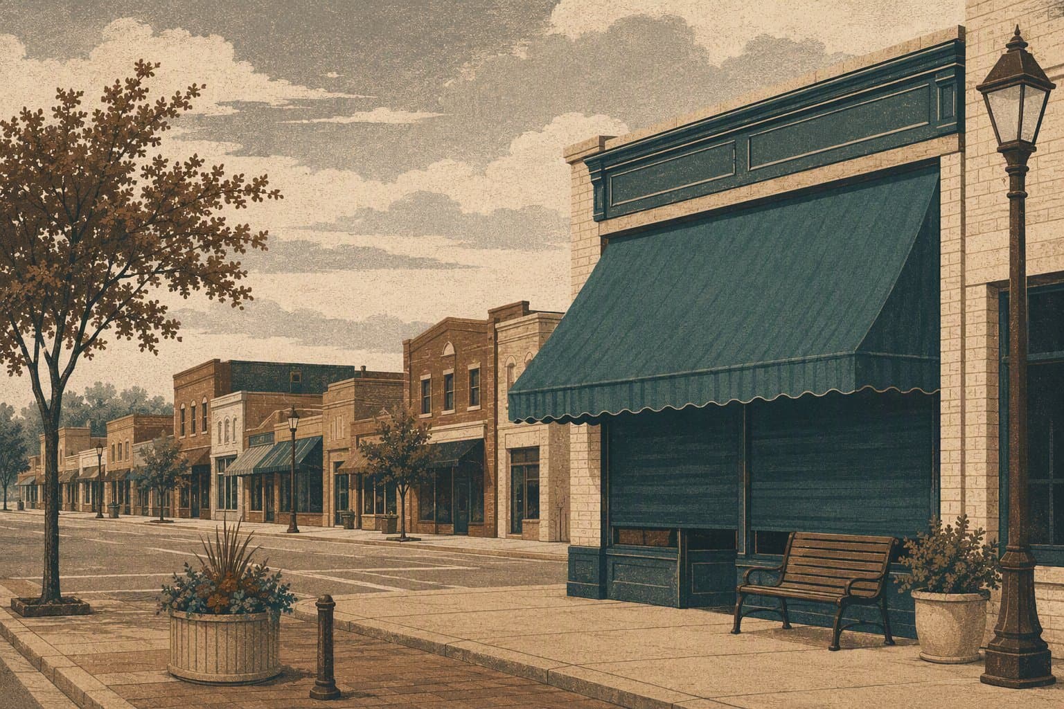 Collin County storefront - illustration, Jake Team LLC
