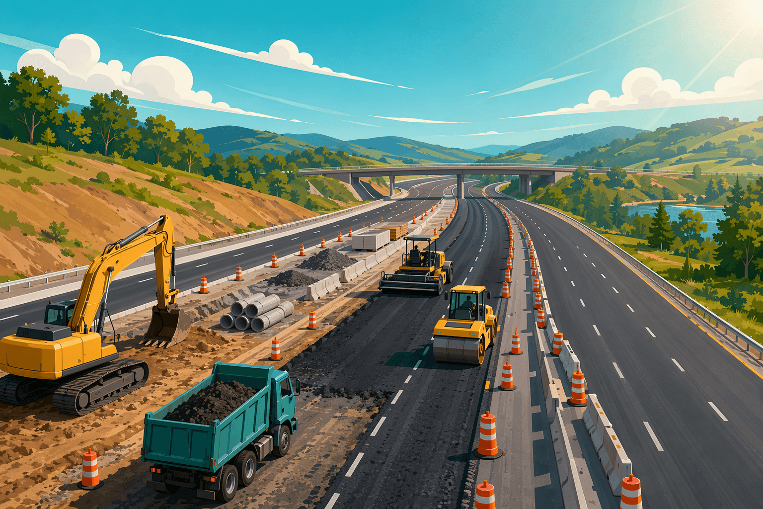 Roadwork construction - illustration, Jake Team LLC