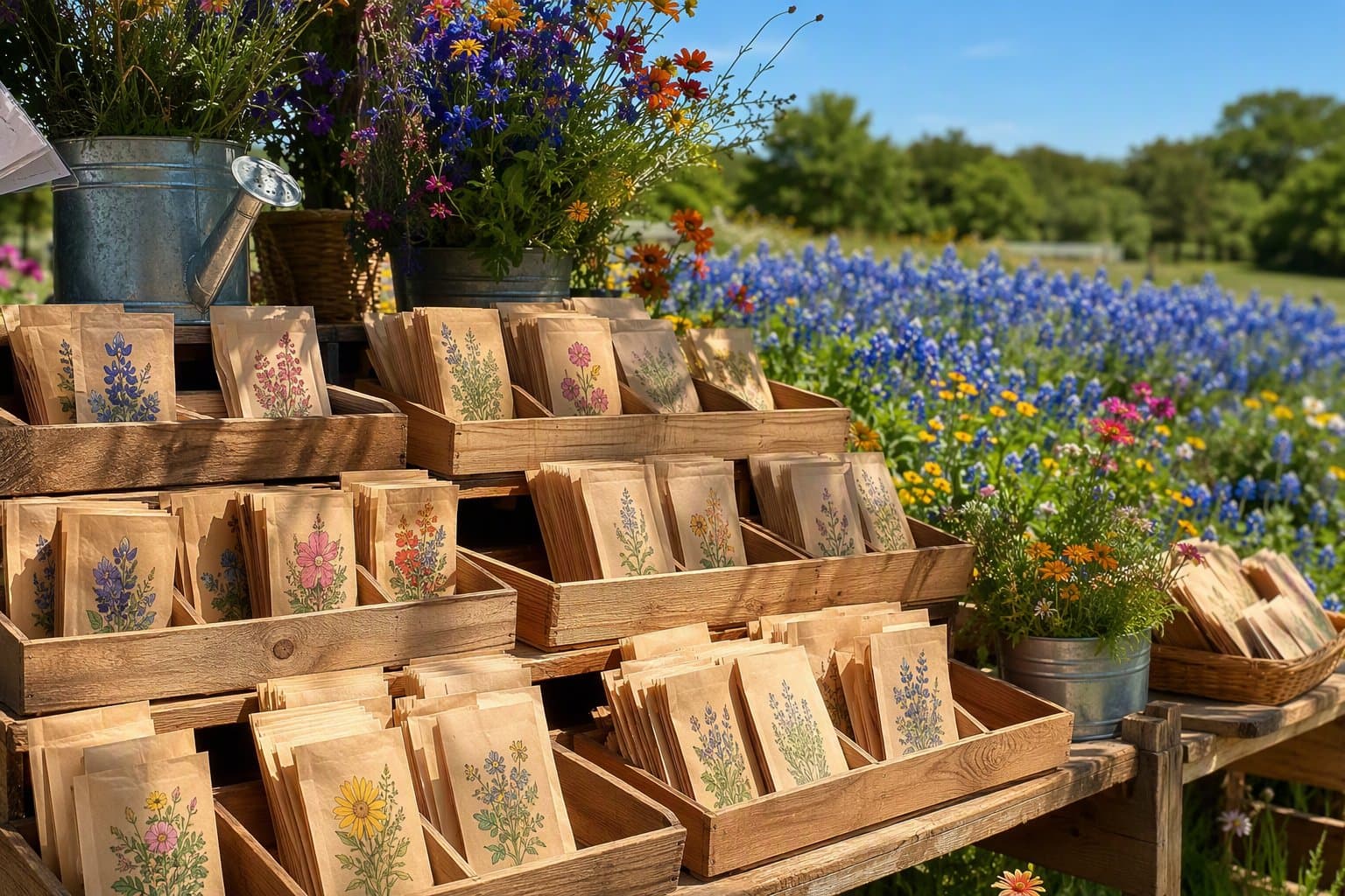 McKinney wildflower seed sale - illustration, Jake Team LLC