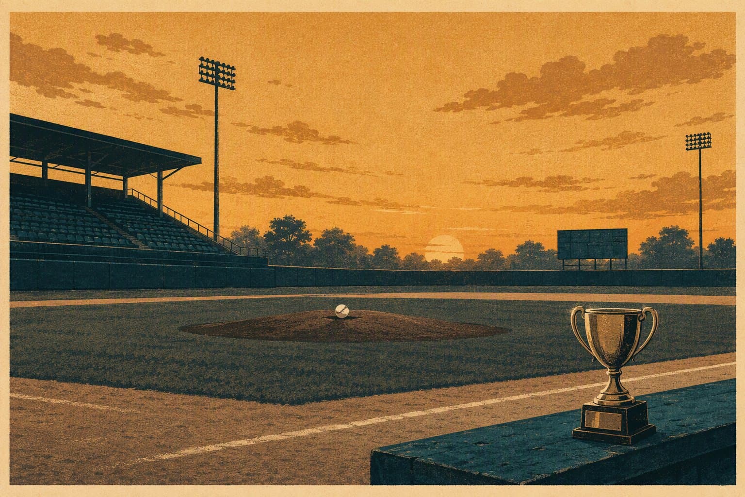 Baseball Victory - illustration, Jake Team LLC