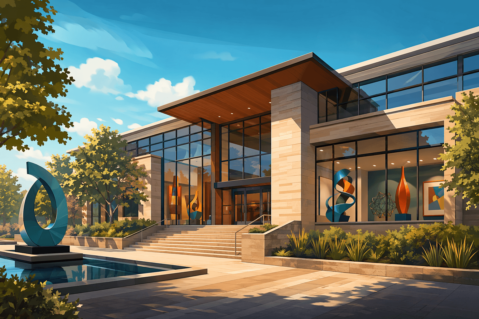 Museum opening - illustration, Jake Team LLC