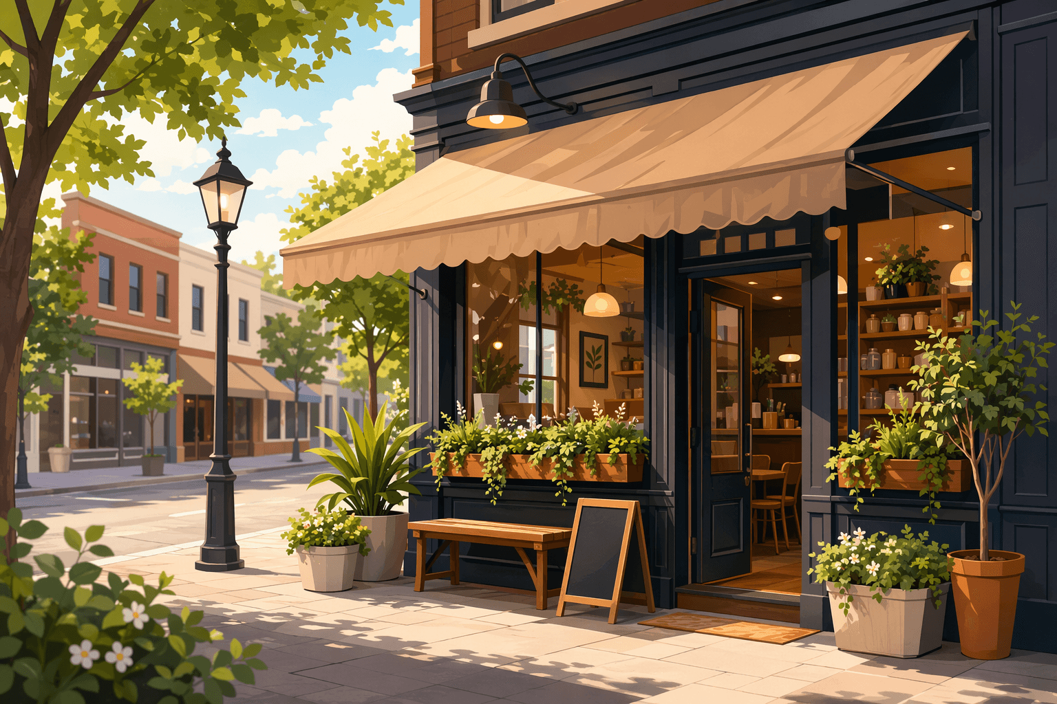 New Cafe - illustration, Jake Team LLC
