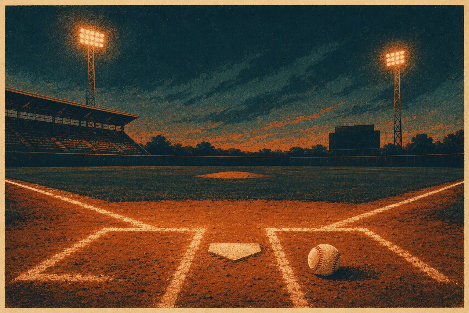 late inning drama - illustration, Jake Team LLC