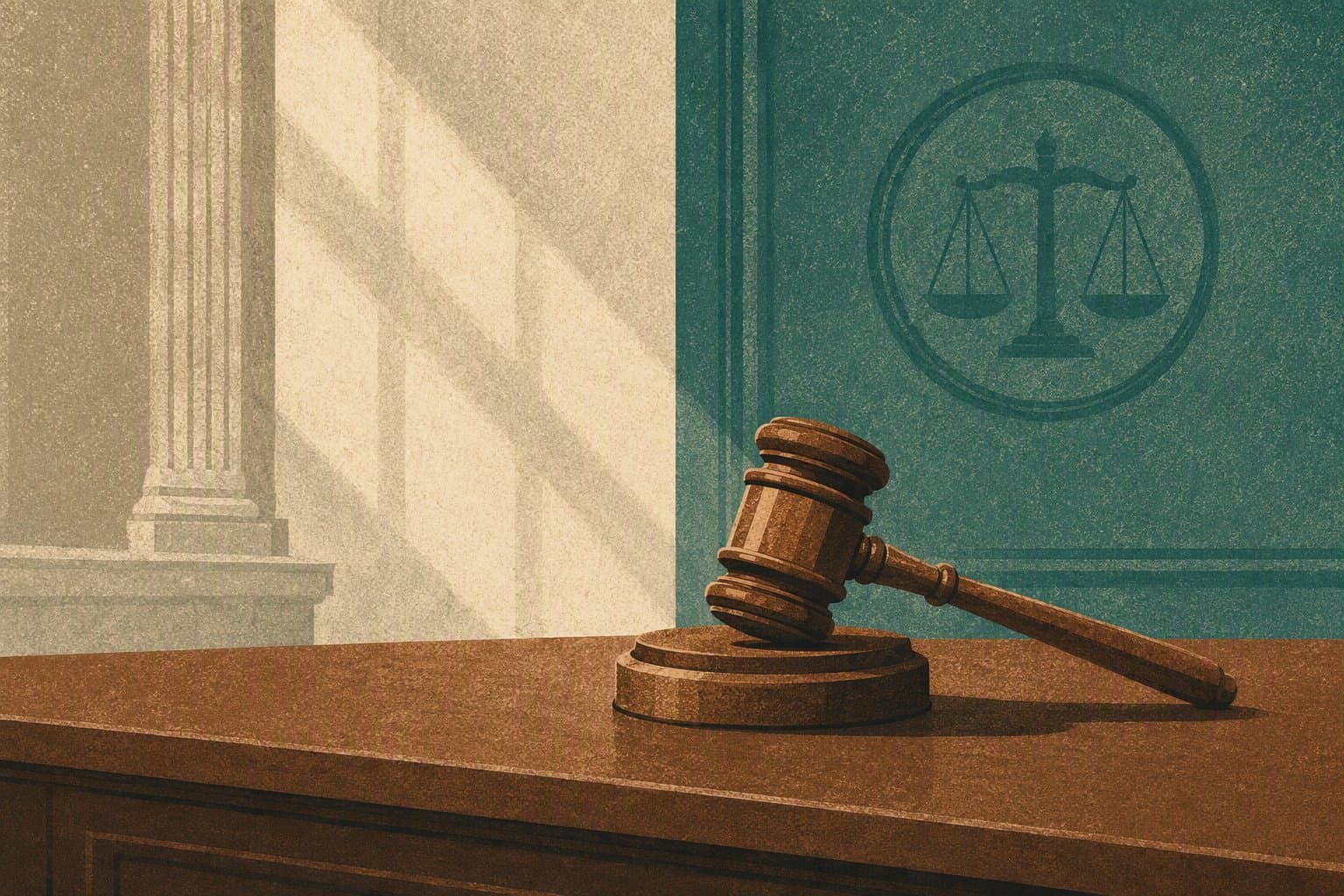 Courtroom Justice - illustration, Jake Team LLC