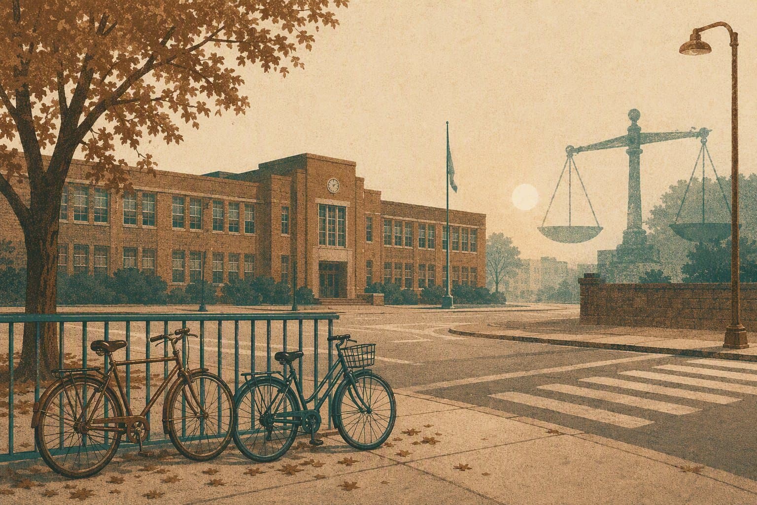 school zone safety - illustration, Jake Team LLC