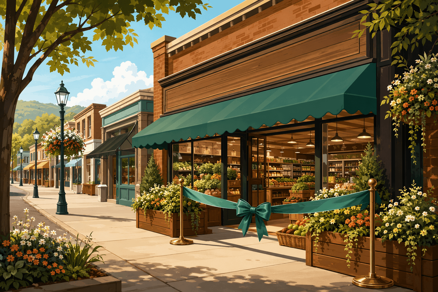 New Grocery Store Opening - illustration, Jake Team LLC
