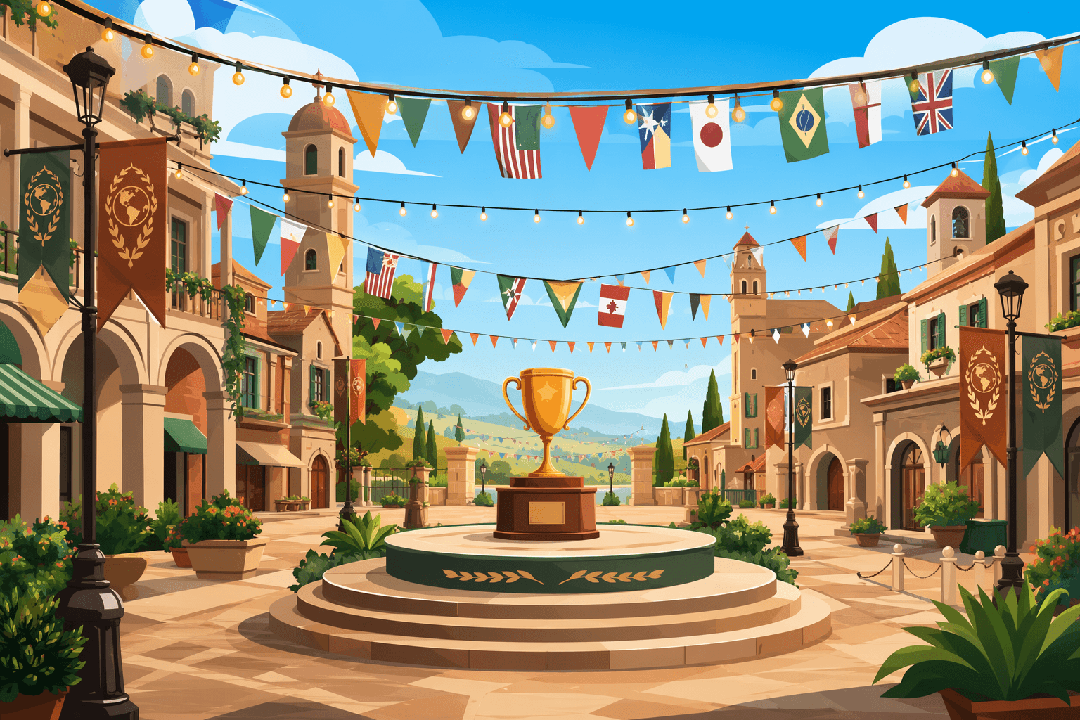 World Cup Festival Celebration - illustration, Jake Team LLC