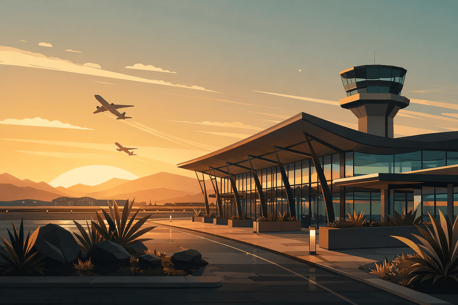 New Air Routes - illustration, Jake Team LLC