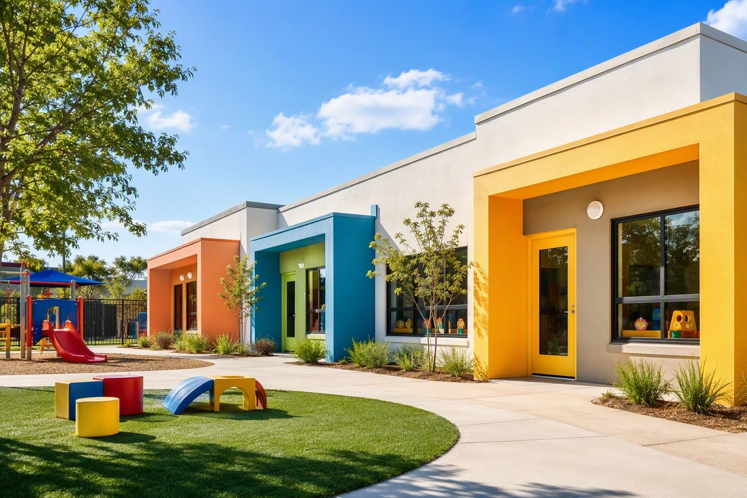 preschool campus - illustration, Jake Team LLC
