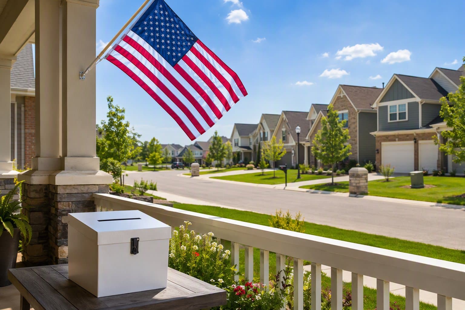 Suburban Political Shift - illustration, Jake Team LLC