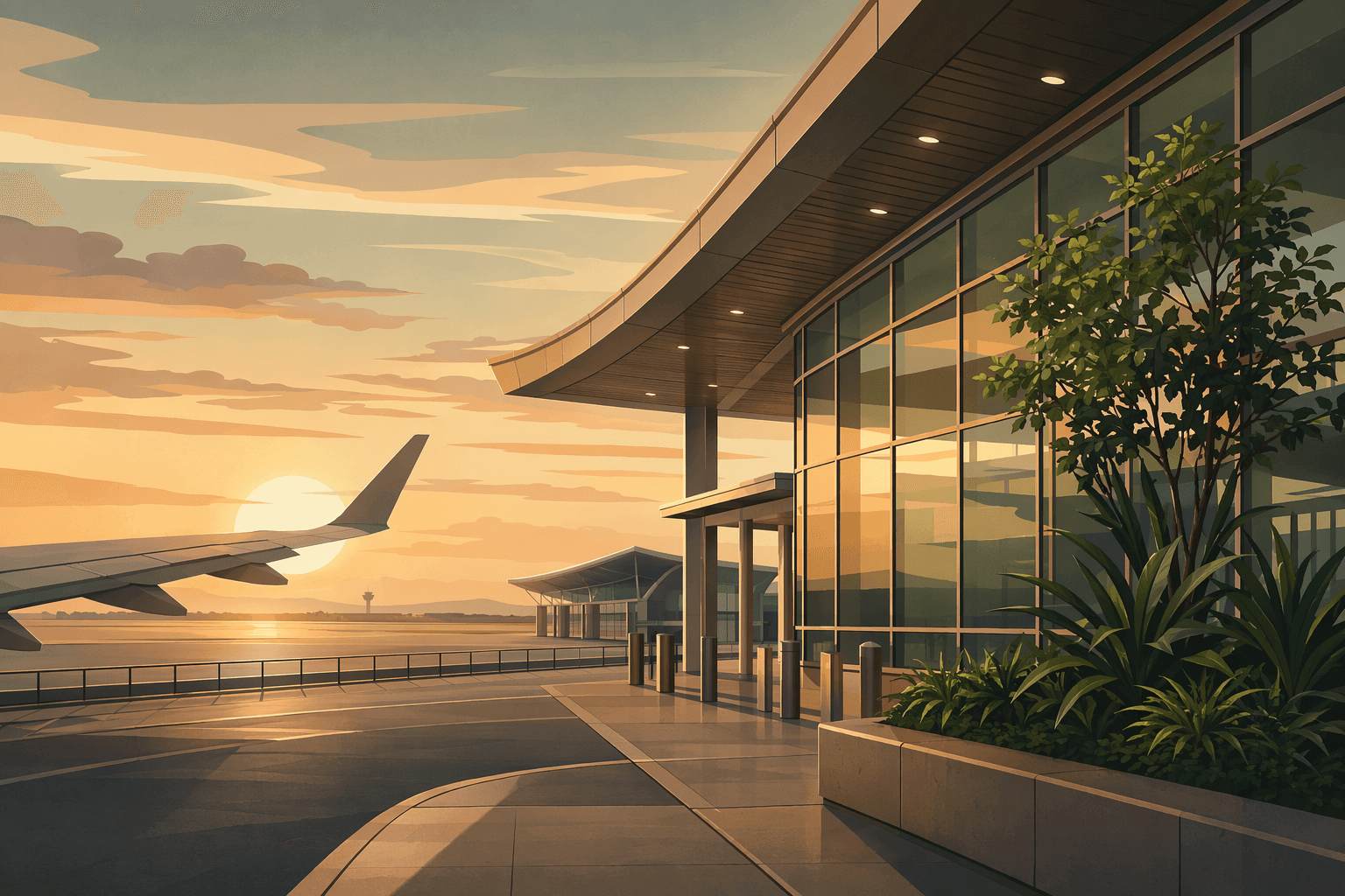 Airport passenger service - illustration, Jake Team LLC