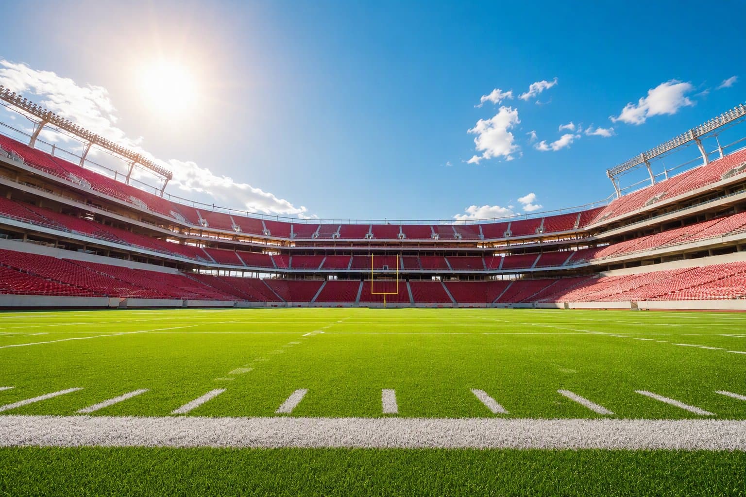 Empty football stadium - illustration, Jake Team LLC