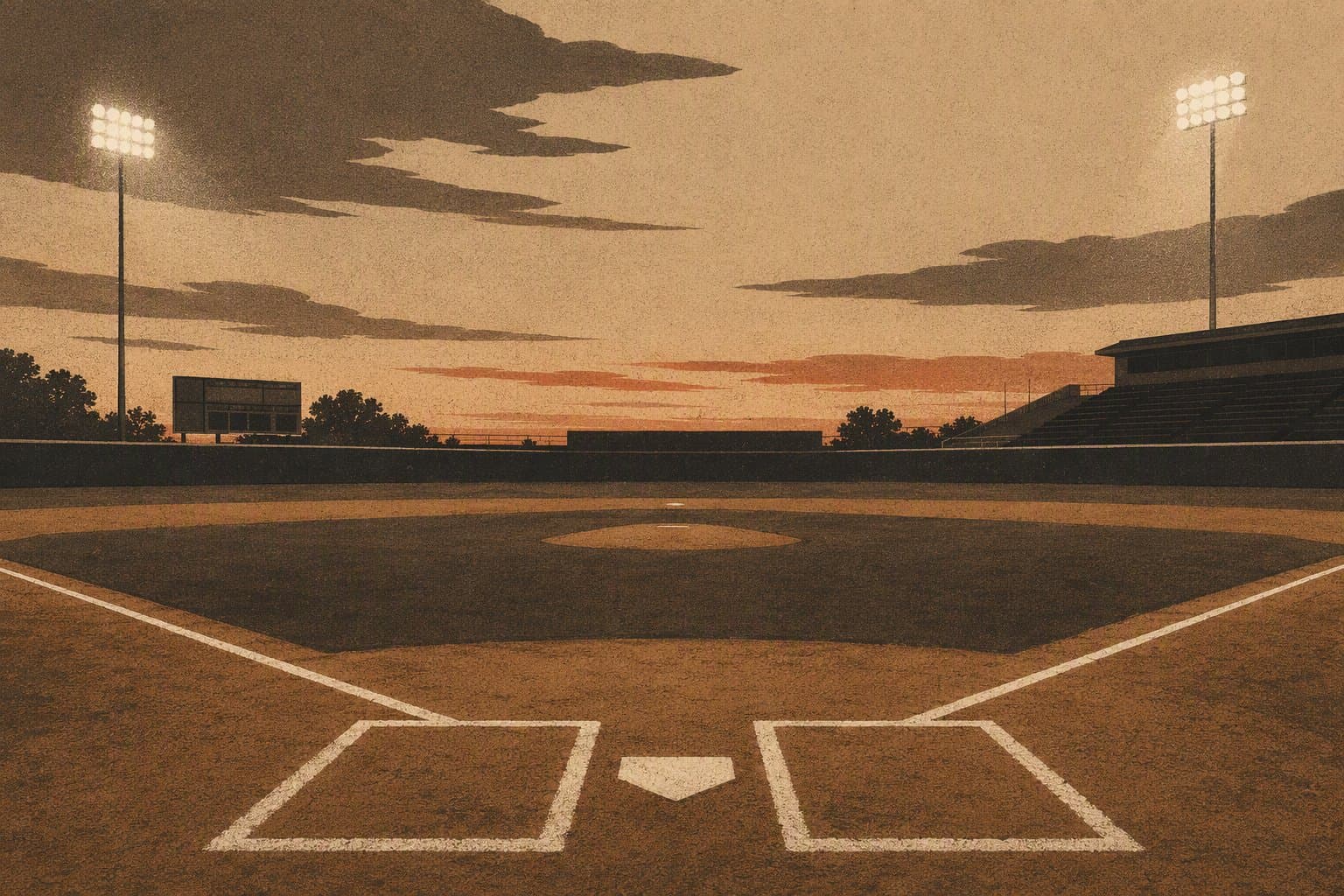 late inning tension - illustration, Jake Team LLC