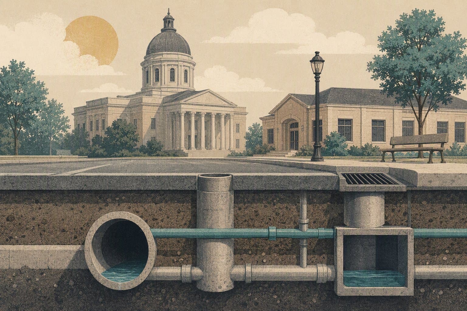 Civic Infrastructure - illustration, Jake Team LLC