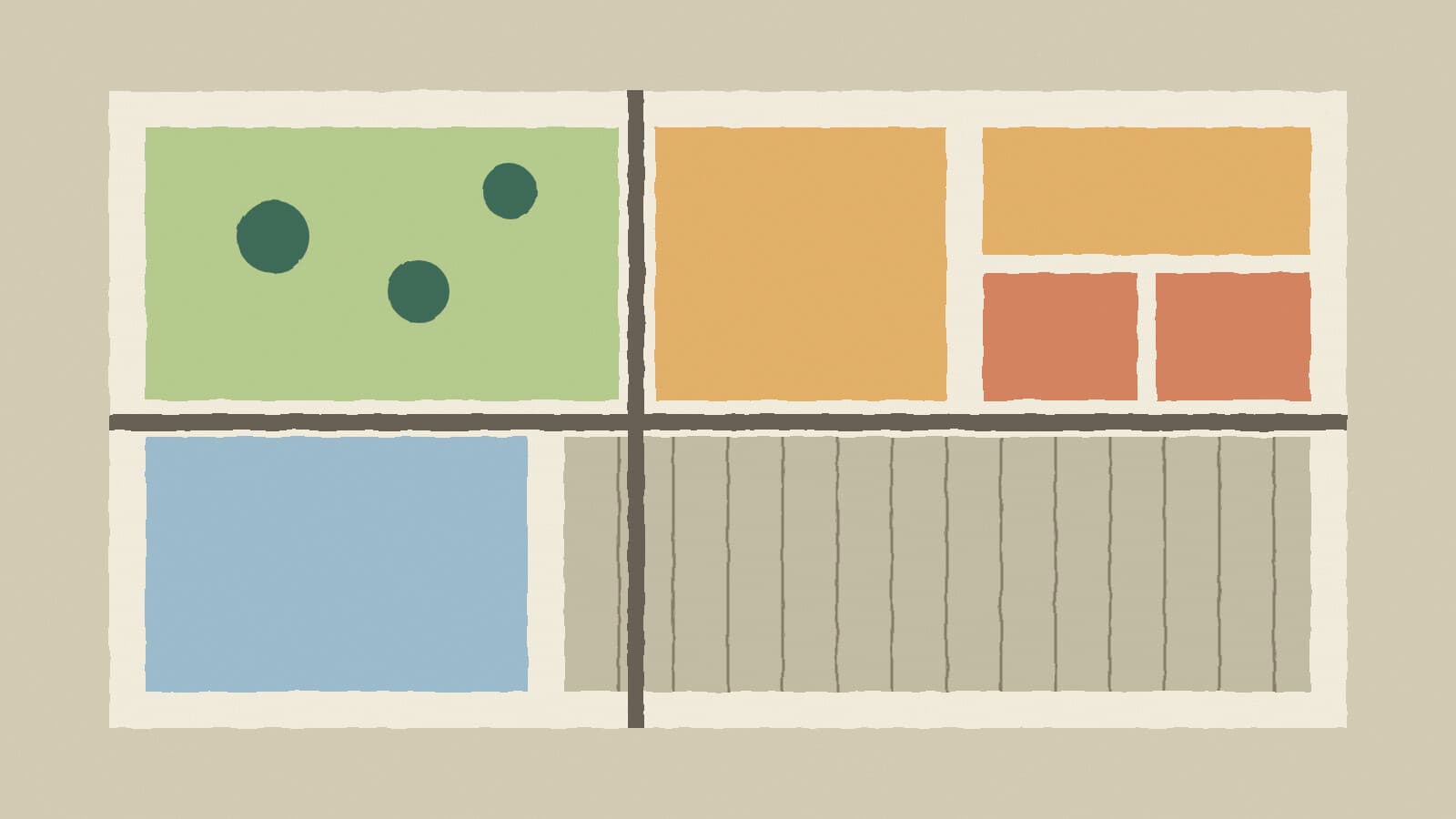 Zoning map with land parcels - illustration, Jake Team LLC