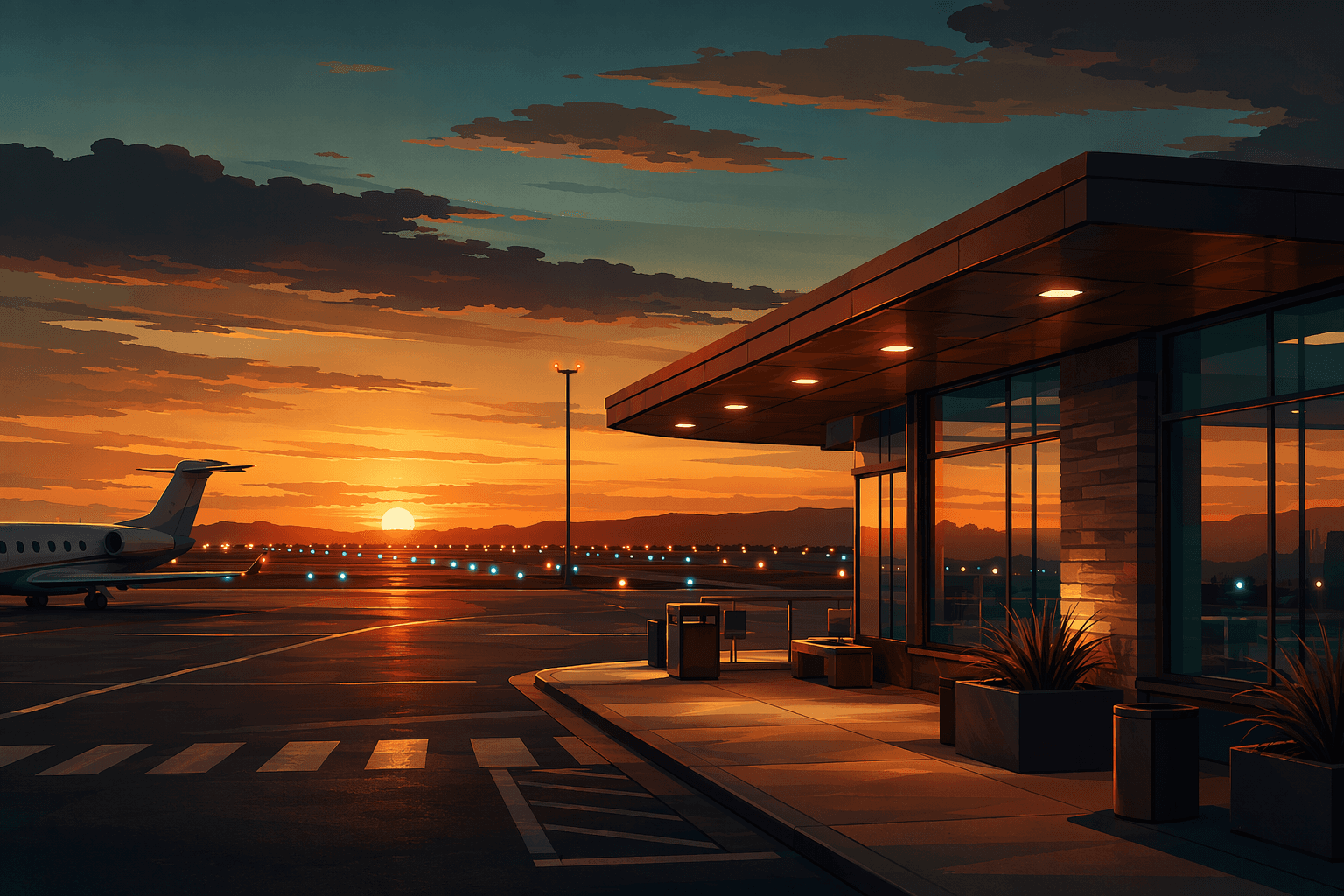 Airport Launch - illustration, Jake Team LLC