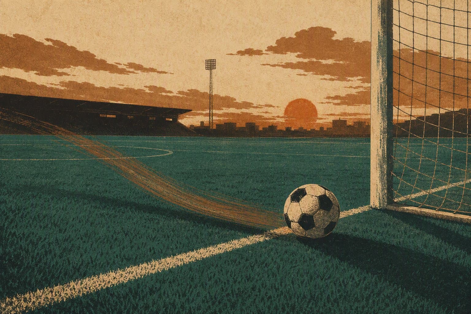 Late Drama Soccer - illustration, Jake Team LLC