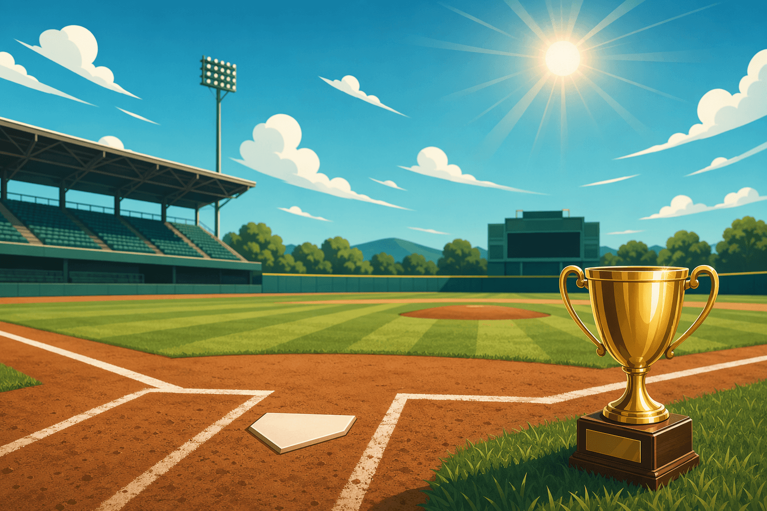 Baseball Victory - illustration, Jake Team LLC