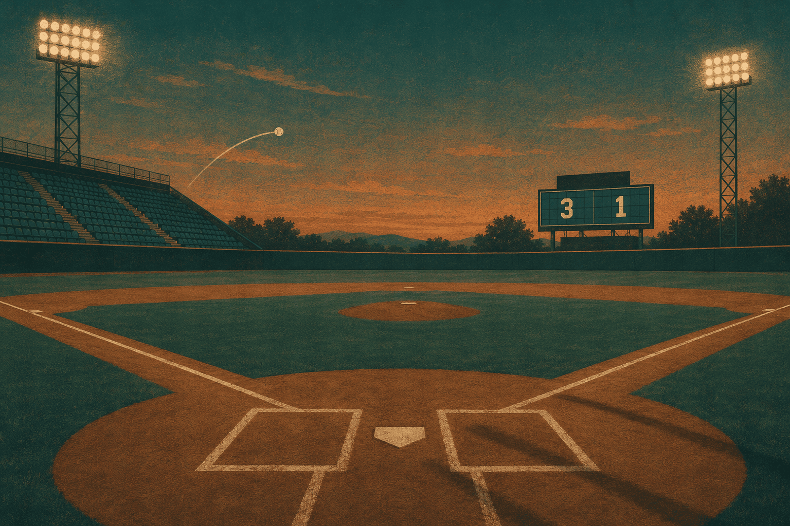 Baseball Road Win - illustration, Jake Team LLC