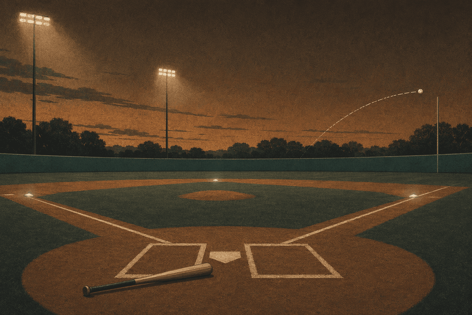 Three-run homer - illustration, Jake Team LLC