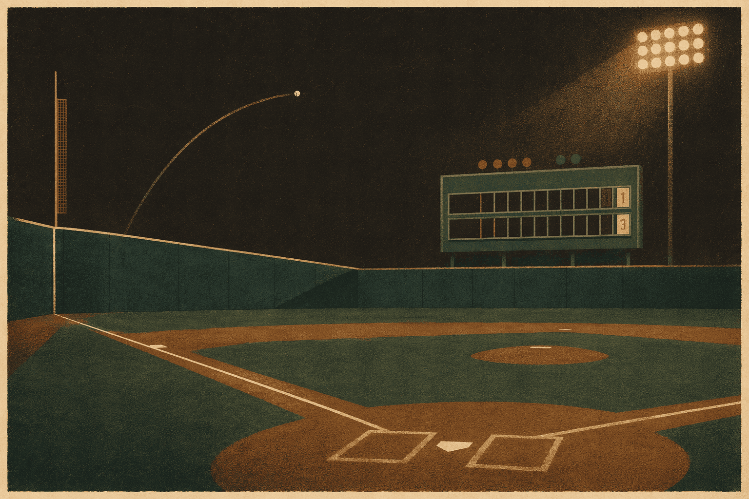 Extra-Inning Homer - illustration, Jake Team LLC